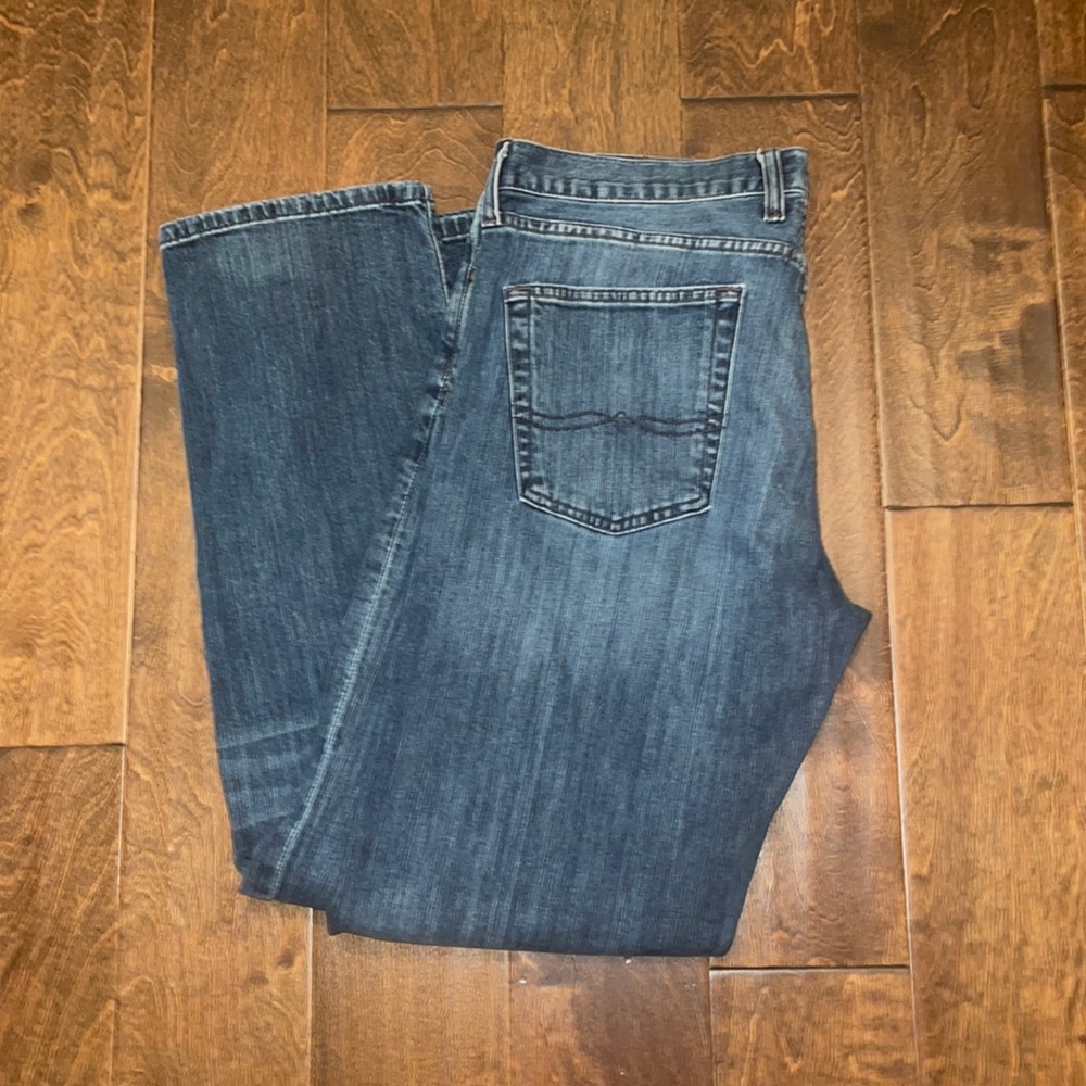 Lucky Brand Men's Dark Wash 221 Original Straight Denim Jeans 34L x 32W